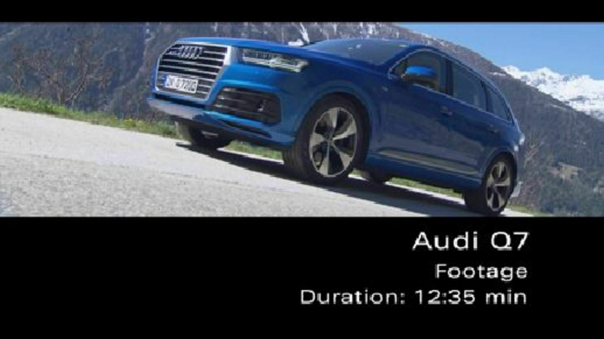 Audi Q7 - Footage Alpen
