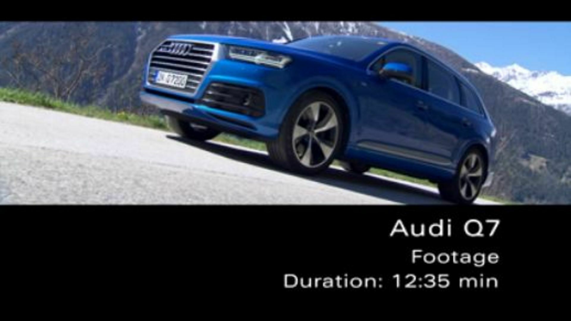 Audi Q7 - Footage Alps