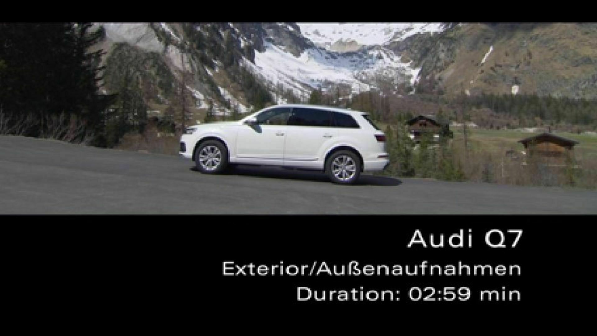 Audi Q7 Außenaufnahmen - Footage