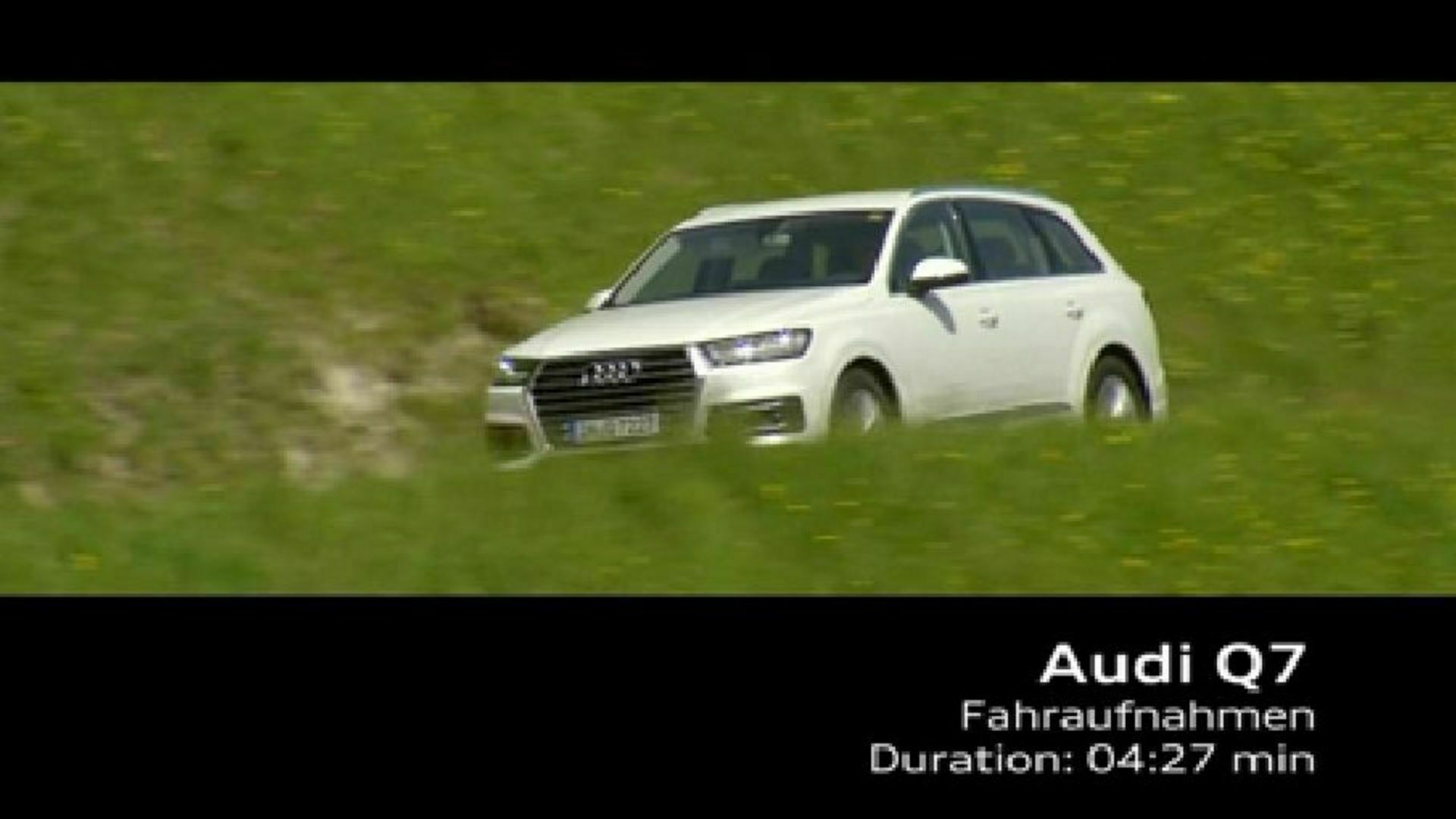 Audi Q7 Fahraufnahmen- Footage