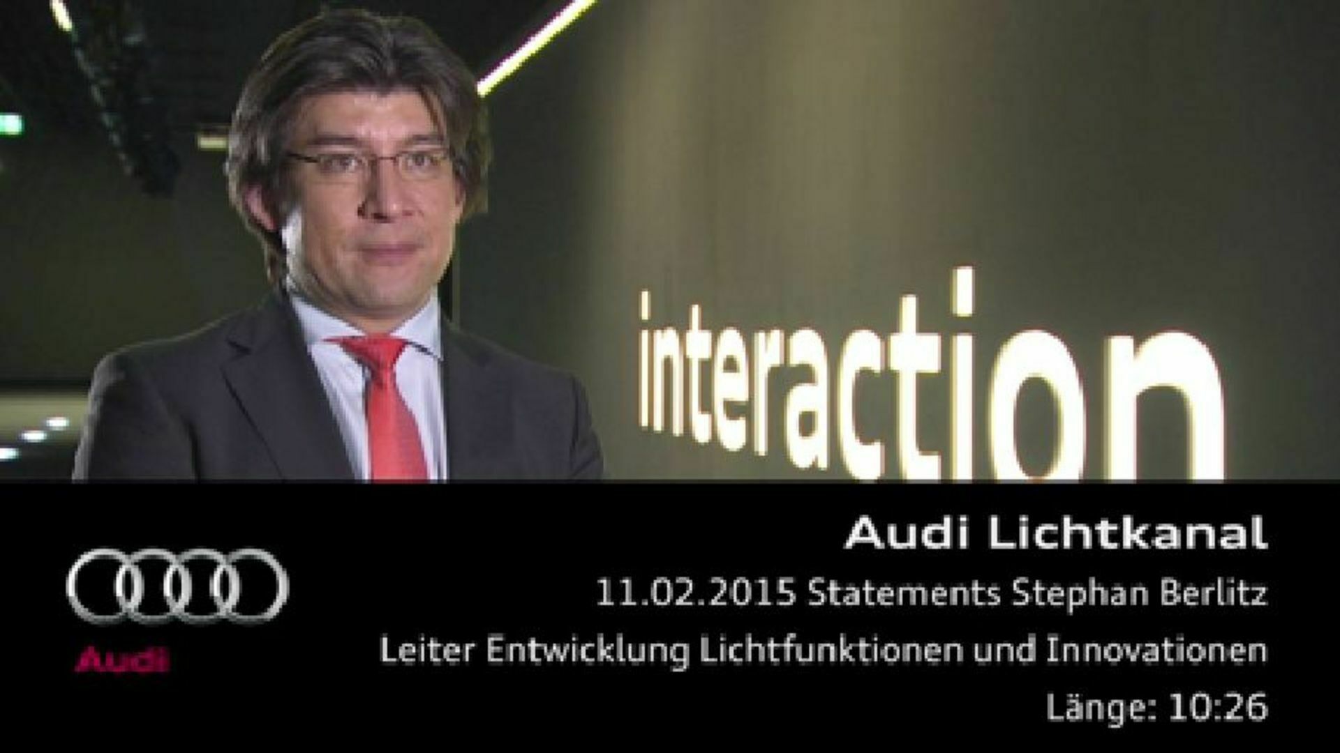 Audi Lichtkanal - Statement Stephan Berlitz