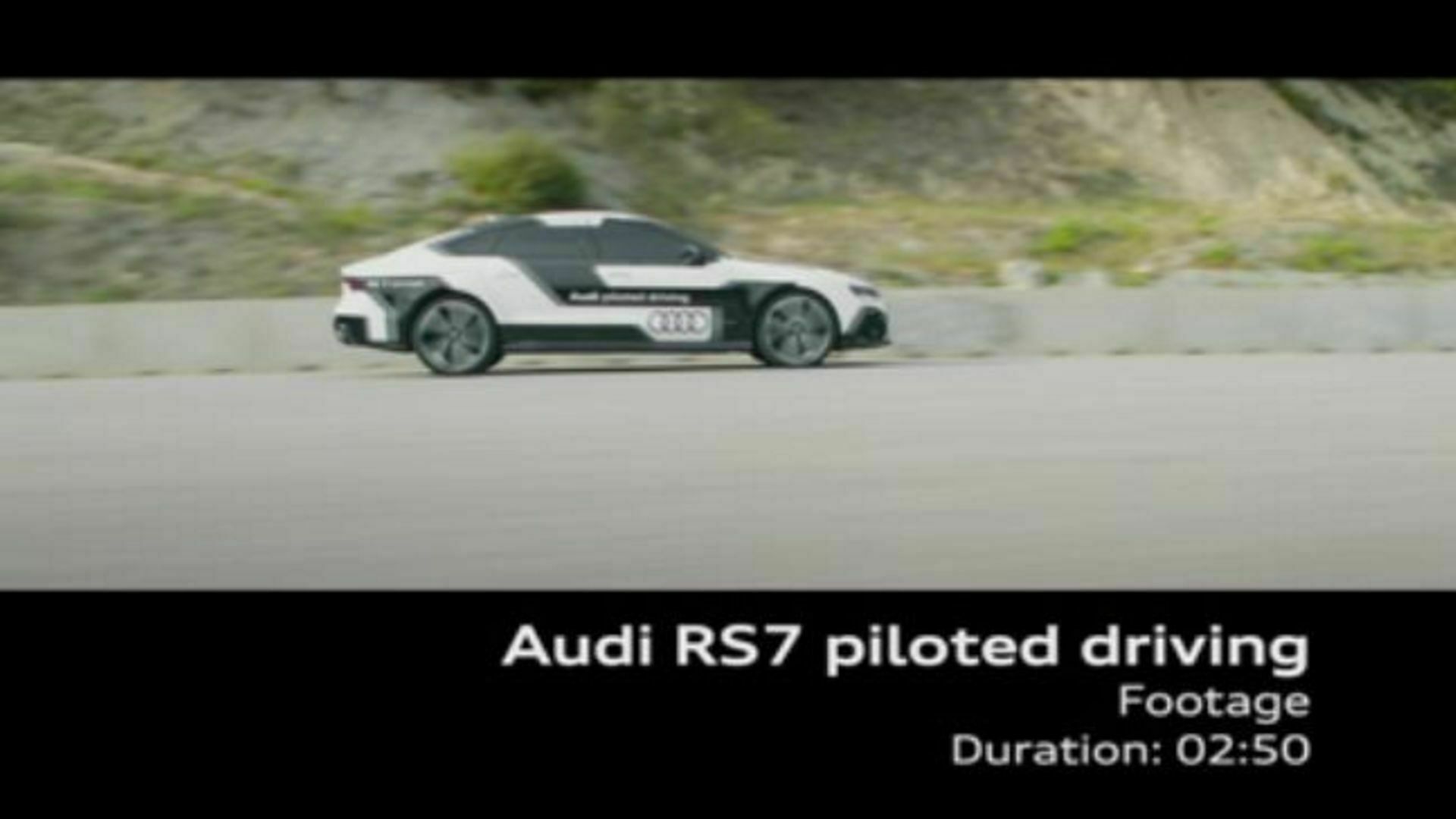 Audi RS 7 piloted driving concept - Footage Barcelona