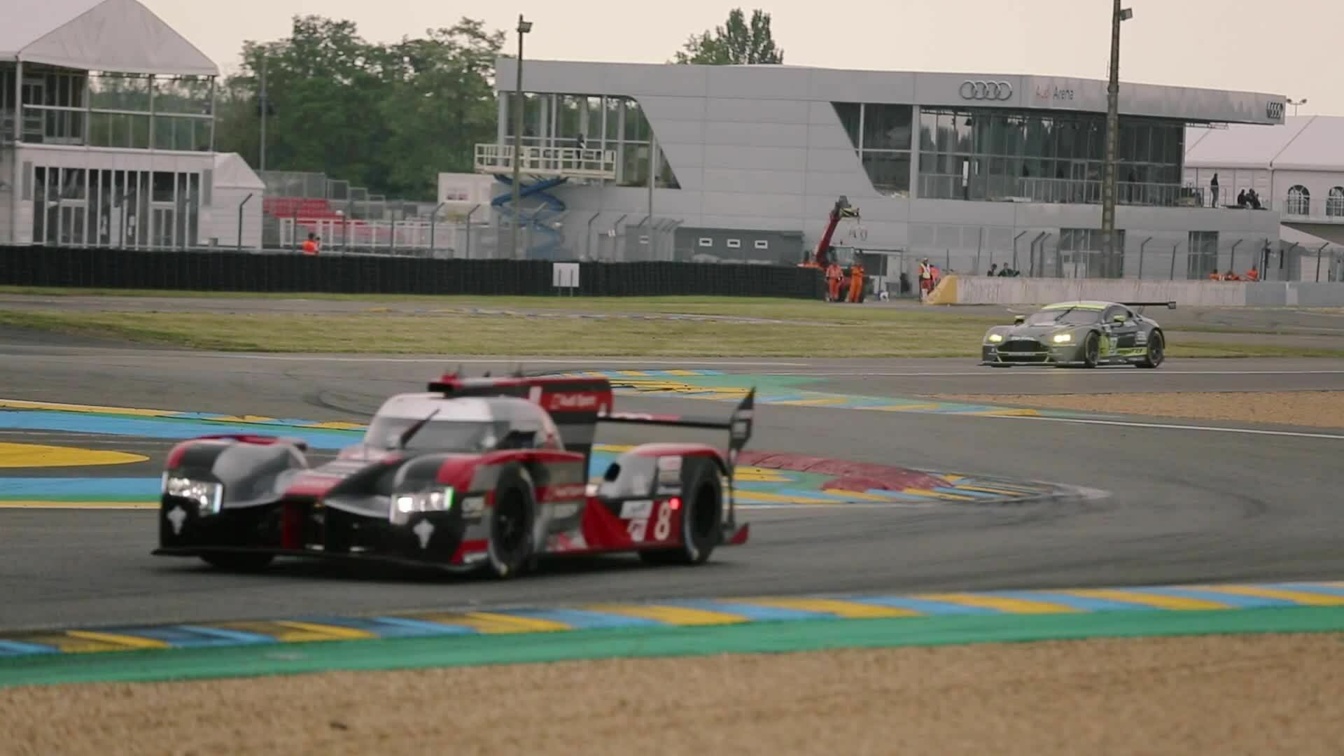 Valuable test kilometers for Audi at Le Mans