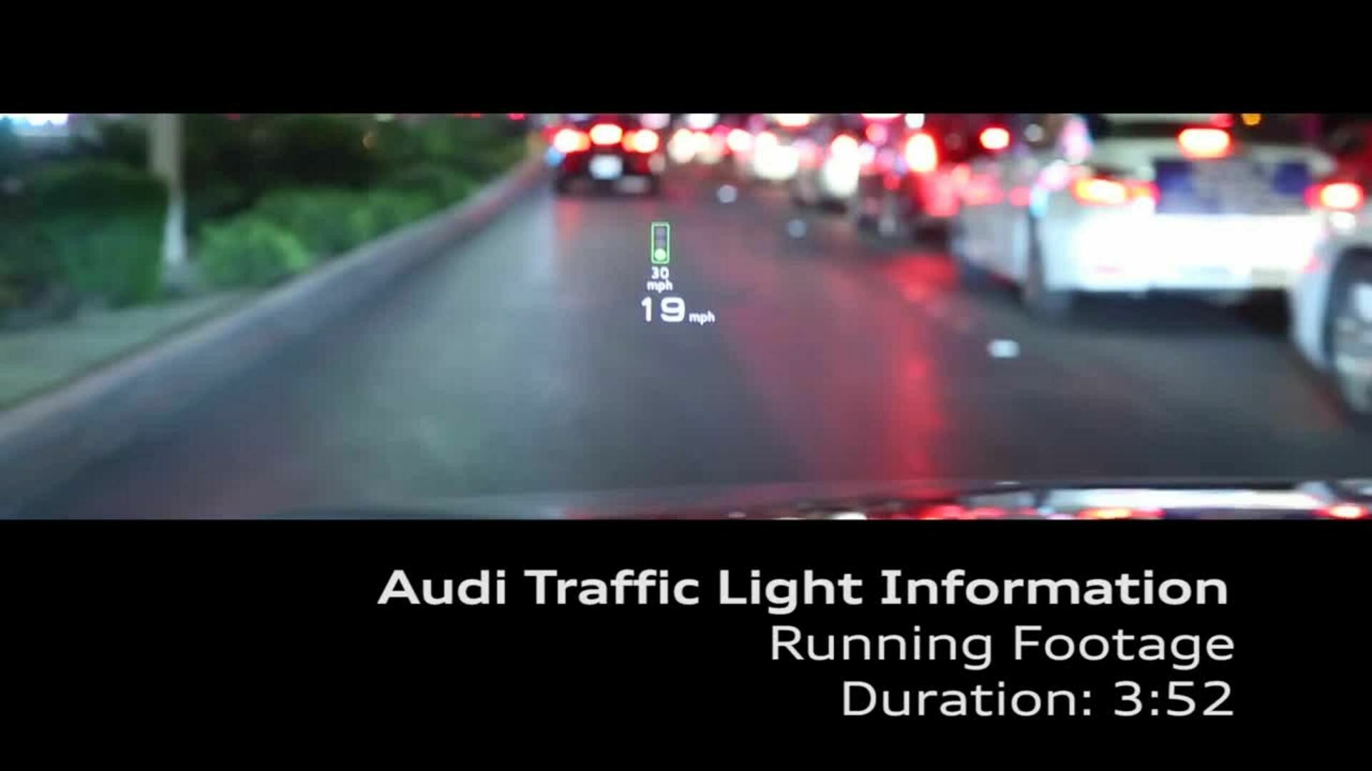 Audi vernetzt sich mit Ampeln in den USA - Footage