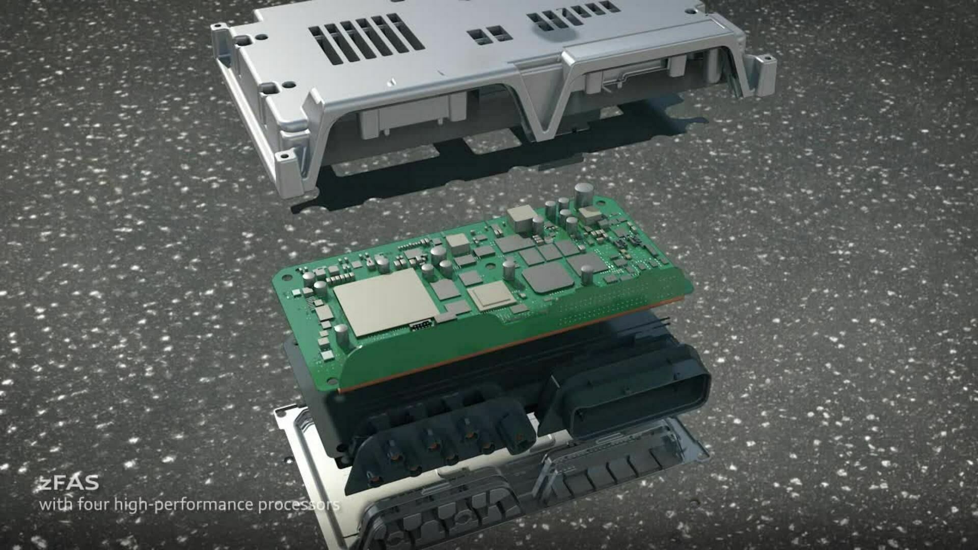 Animation Audi A8 - Central driver assistance controller (zFAS)
