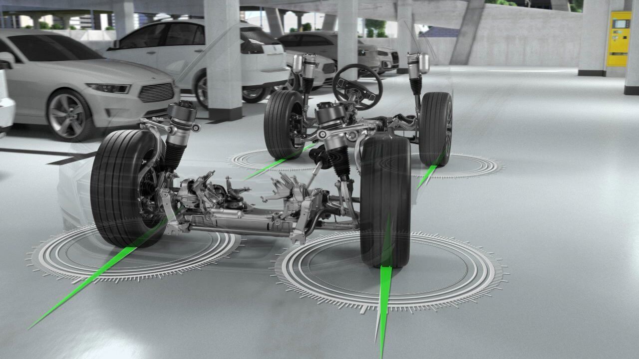 Audi A8 – Dynamik-Allradlenkung – Animation