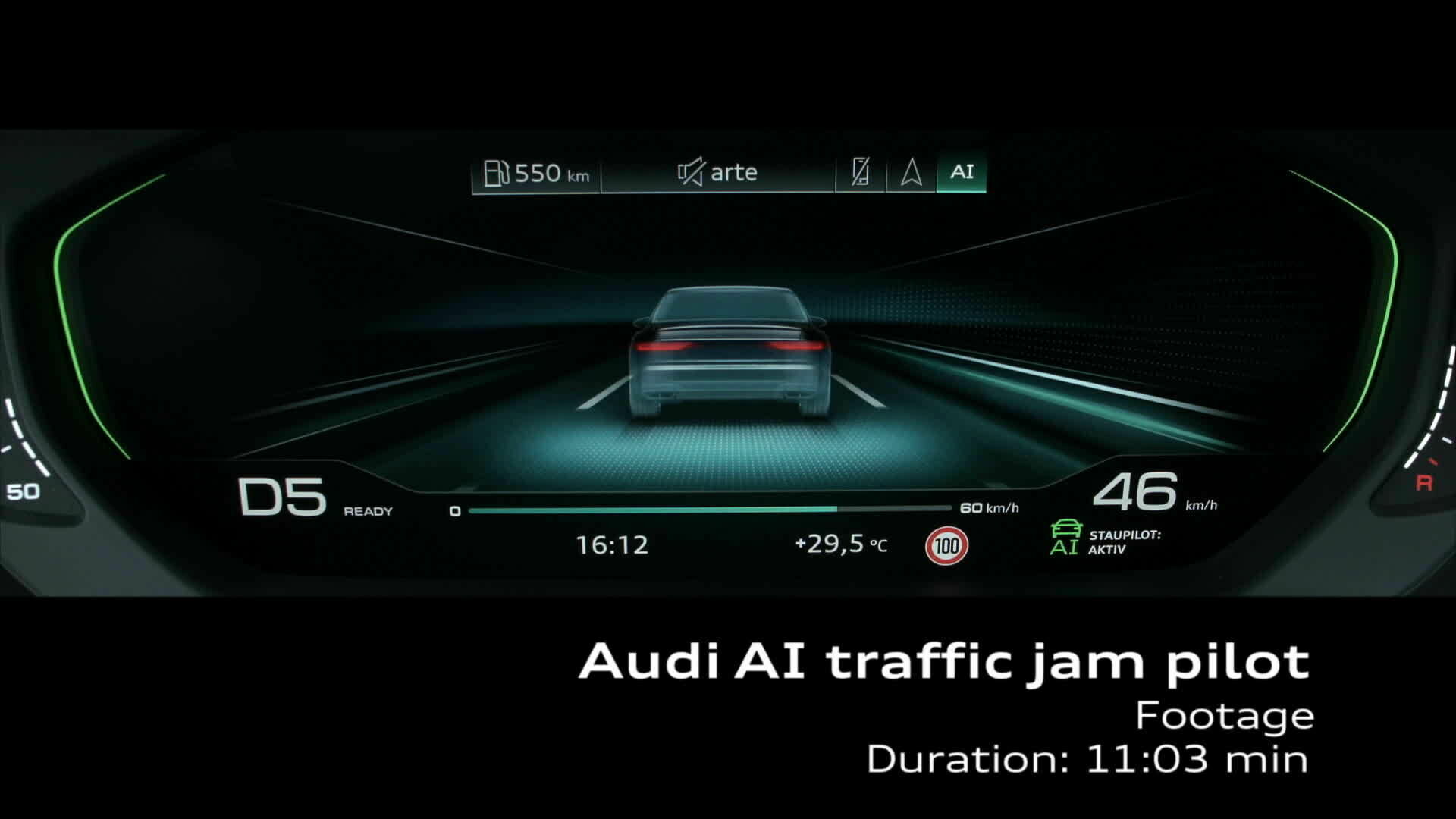 Footage Audi A8: Audi AI Staupilot