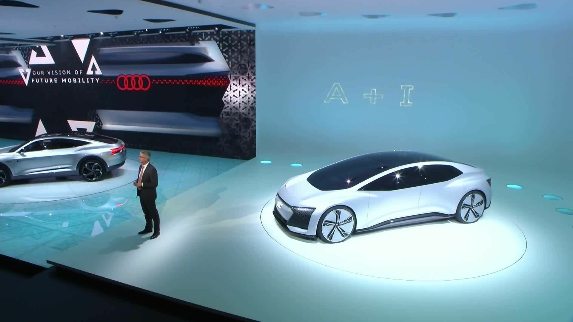 The AUDI AG press conference at IAA