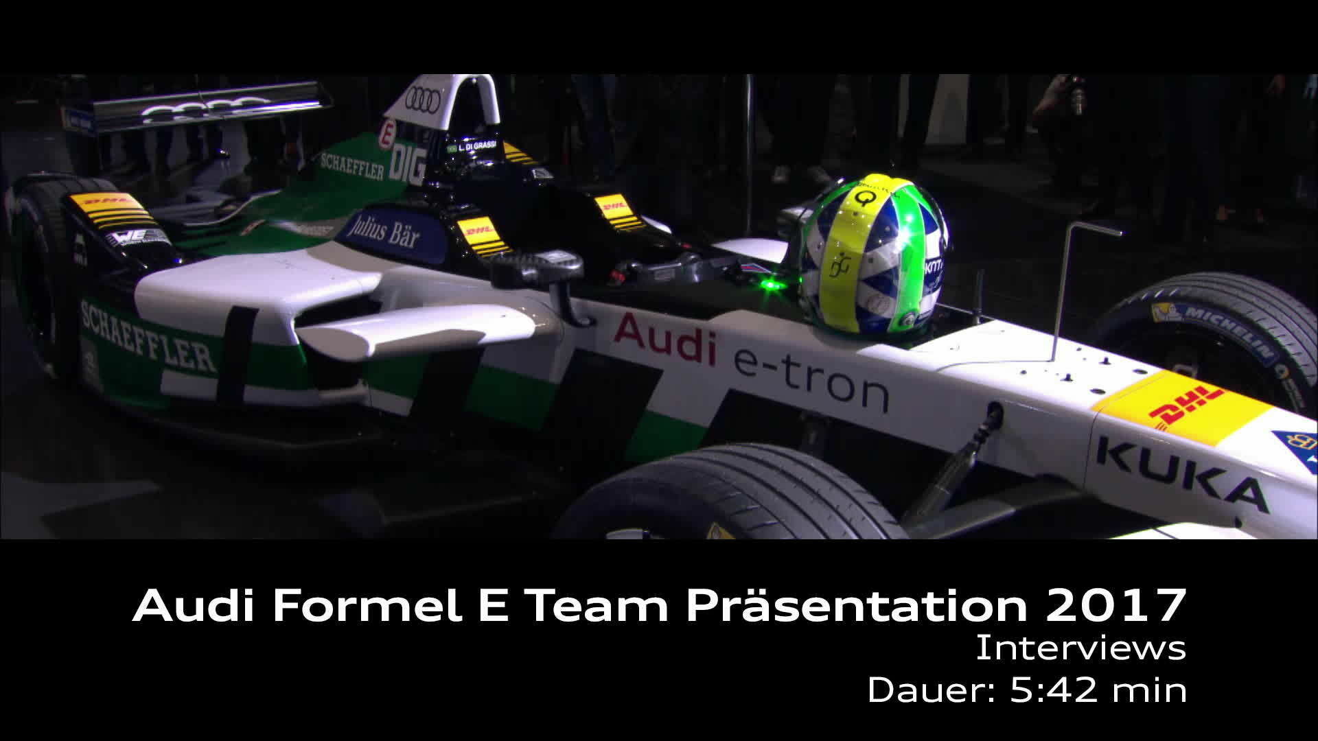 Audi Formel E Präsentation 2017 Interviews