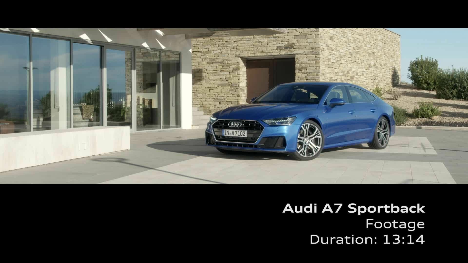 Audi A7 Sportback Footage blue