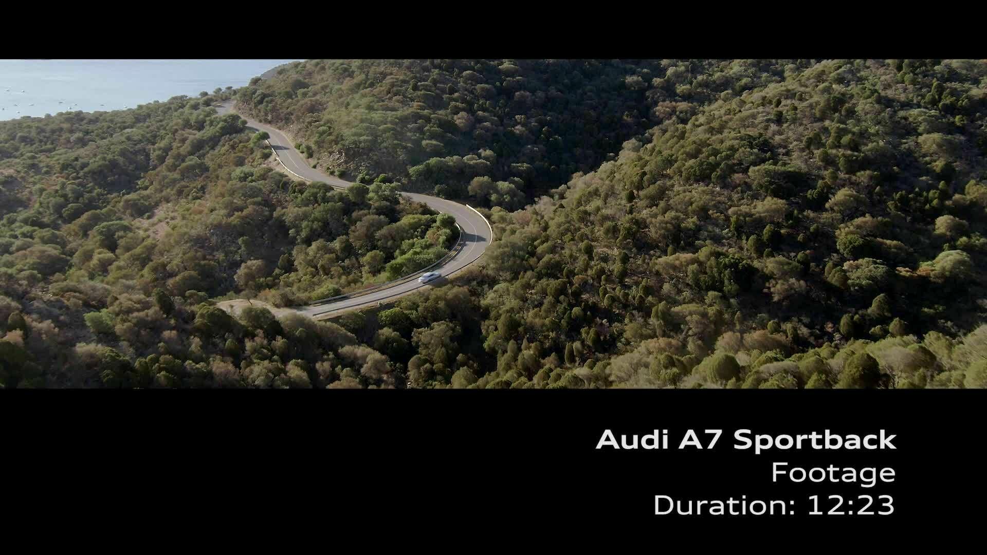 Footage: Audi A7 Sportback grey