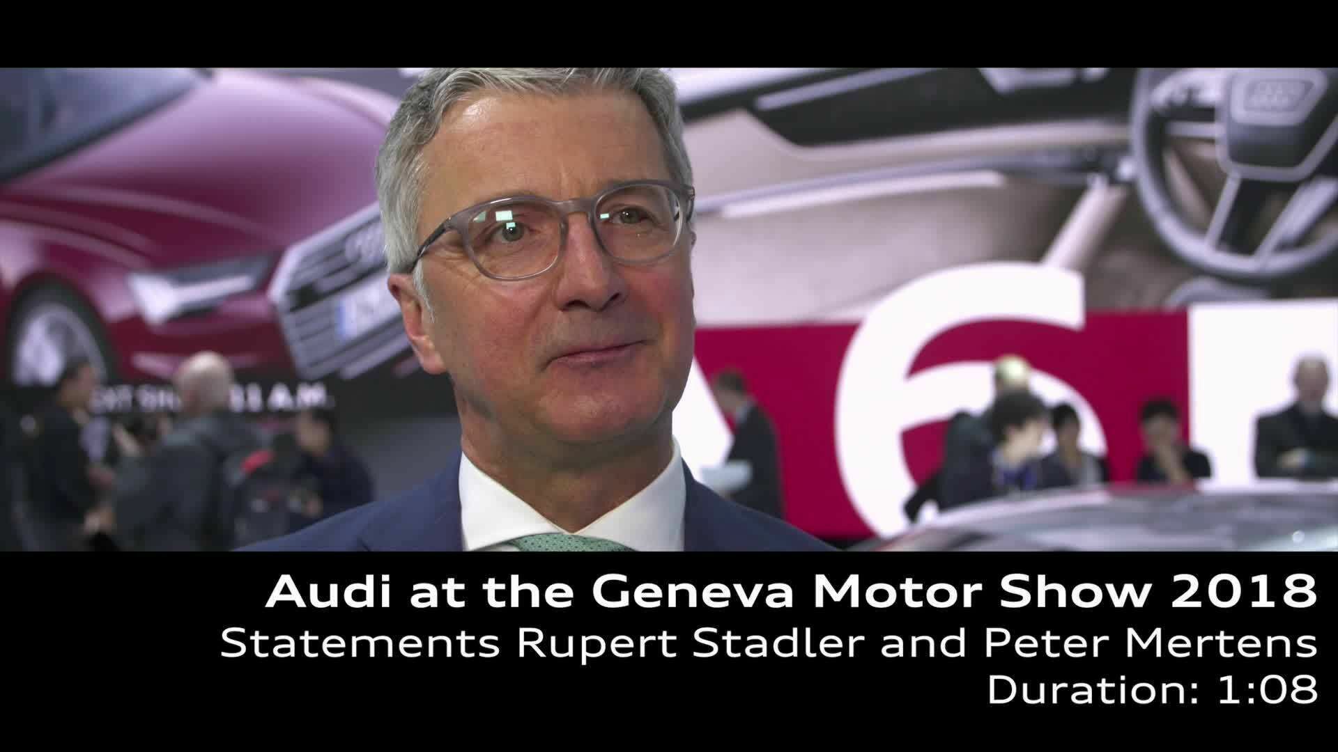 Geneva Motor Show 2018: Statements Stadler and Mertens