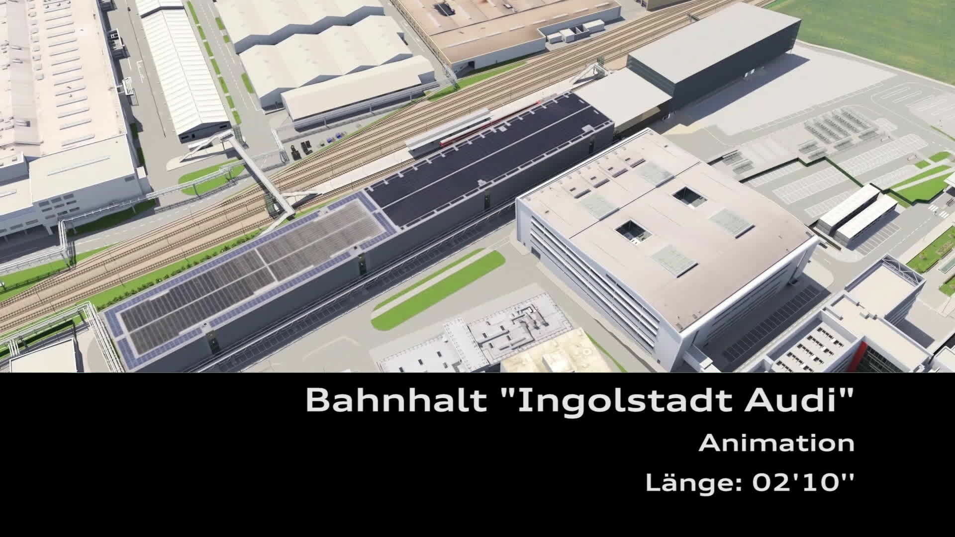 Bahnhalt Ingolstadt Audi Animation