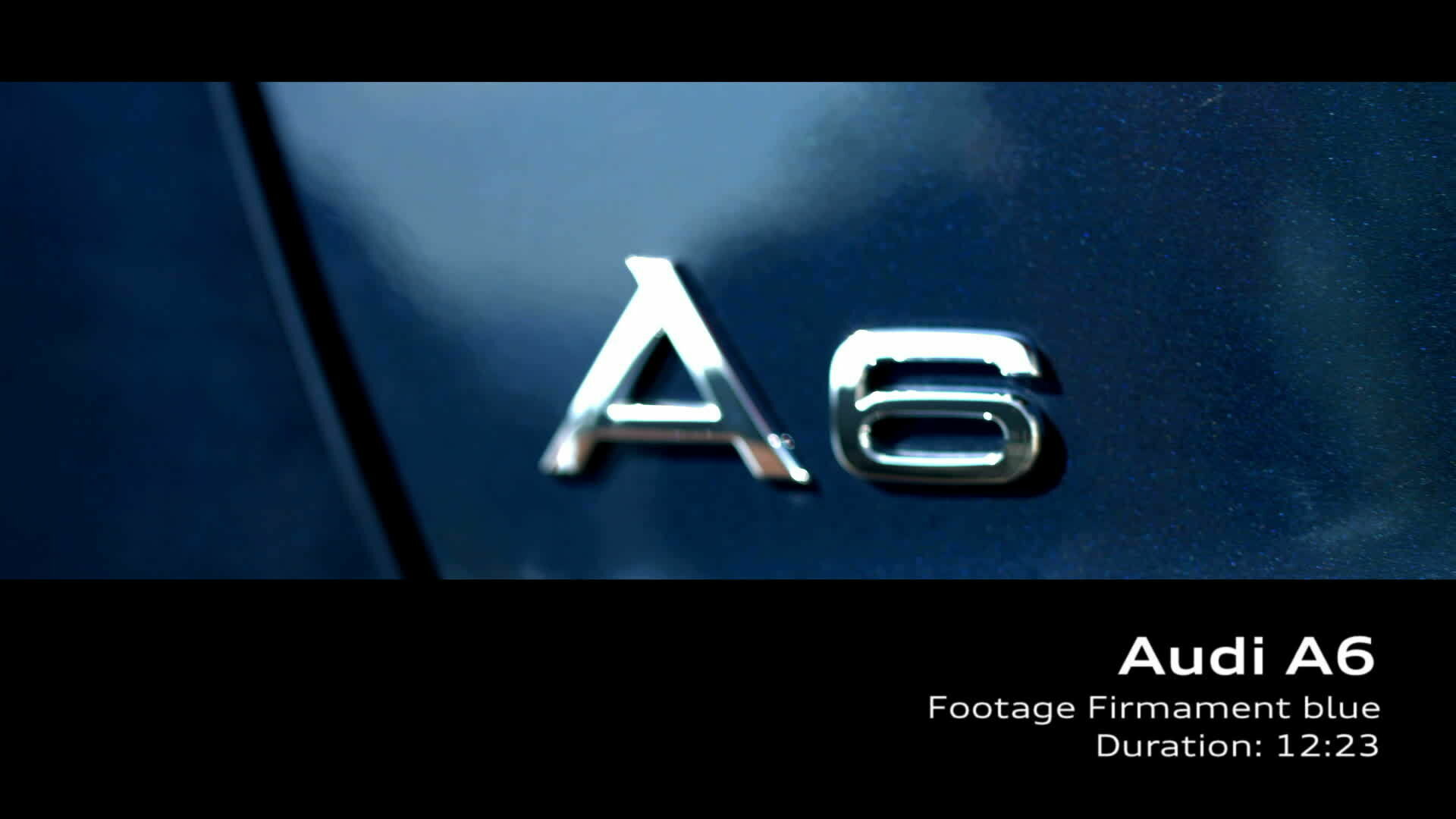 Audi A6 Footage Firmamentblau