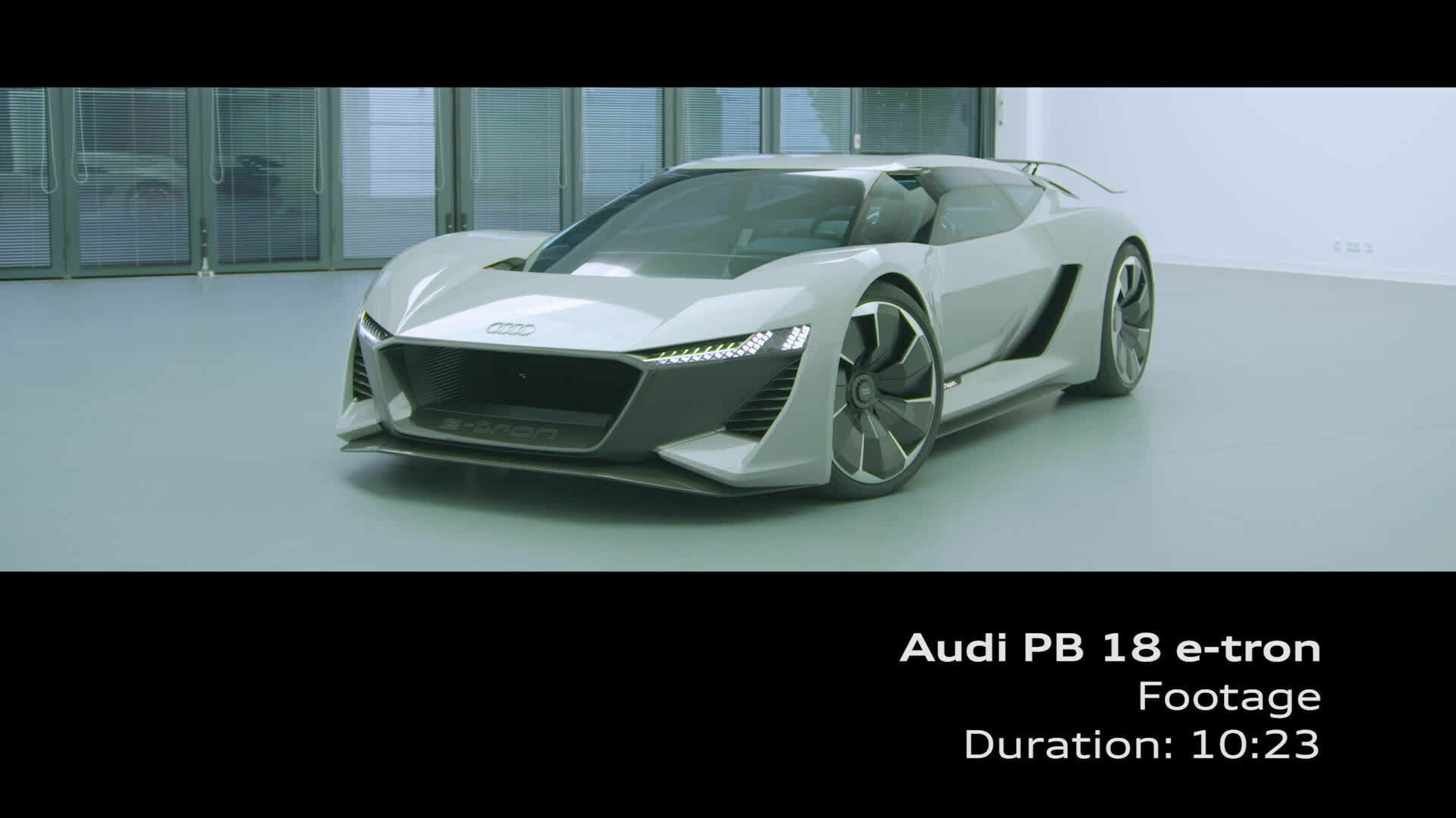 Concept car Audi PB18 e-tron Footage