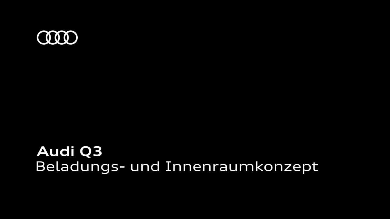 Audi Q3 Beladungskonzept Animation 2018 DE