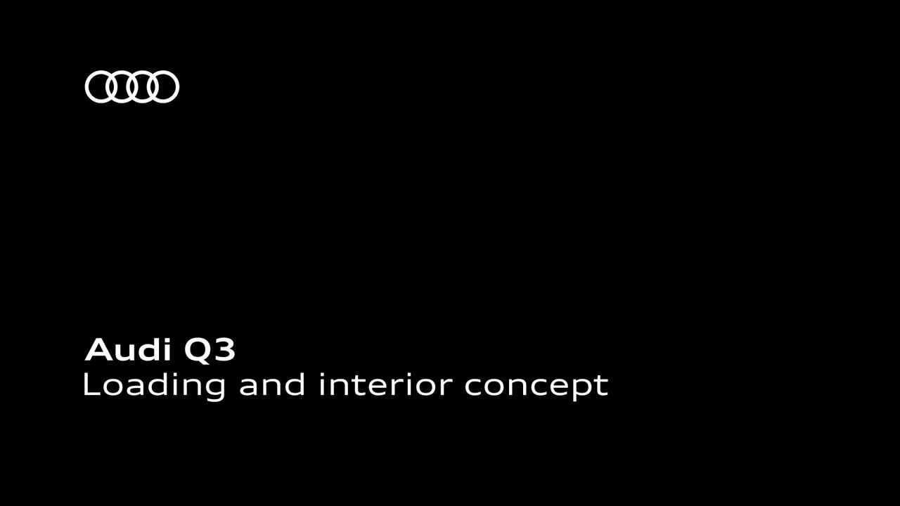 Audi Q3 loading and interior concept animation 2018 EN