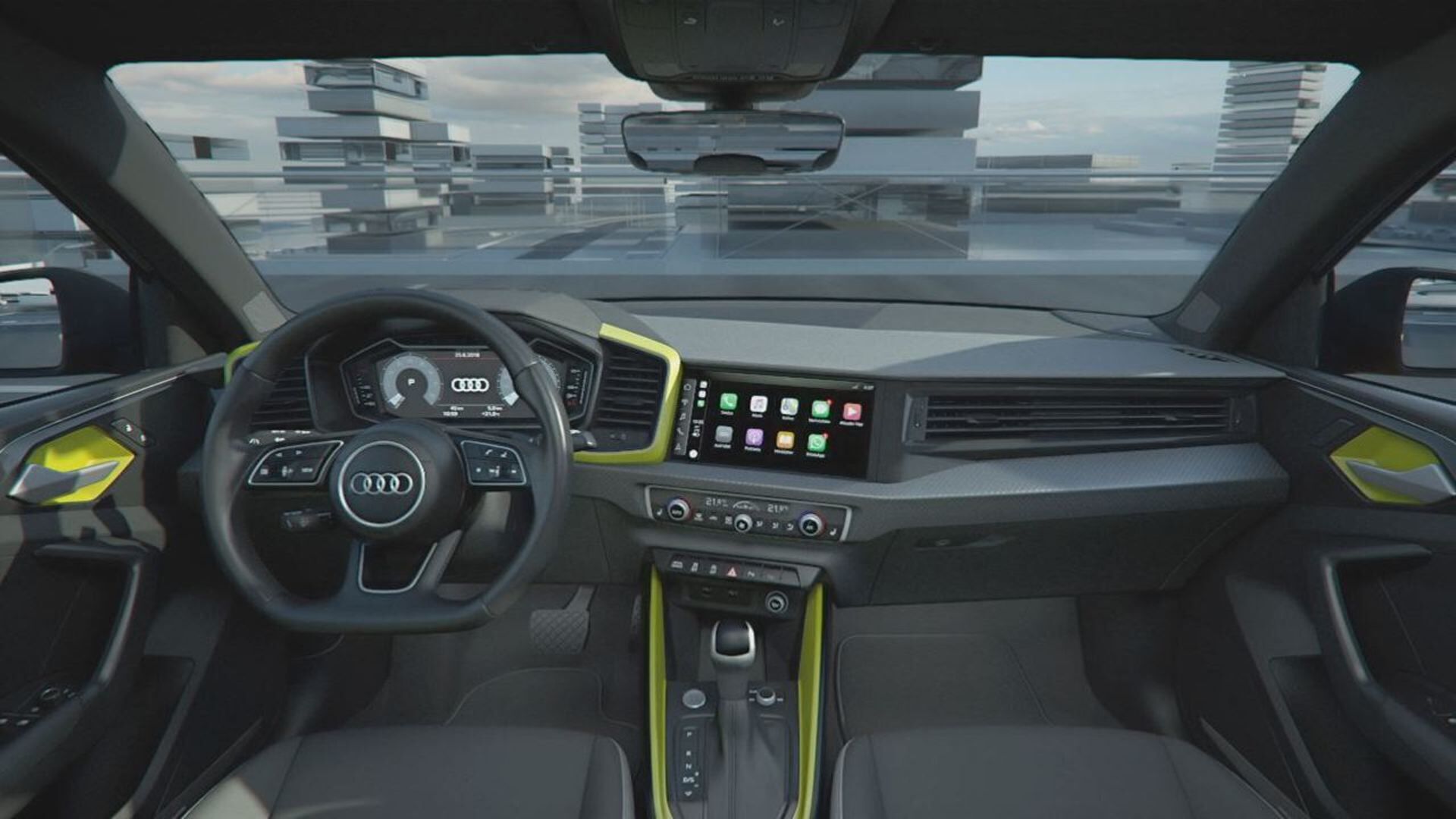 Audi A1 Sportback Infotainment Connectivity Licht Animation