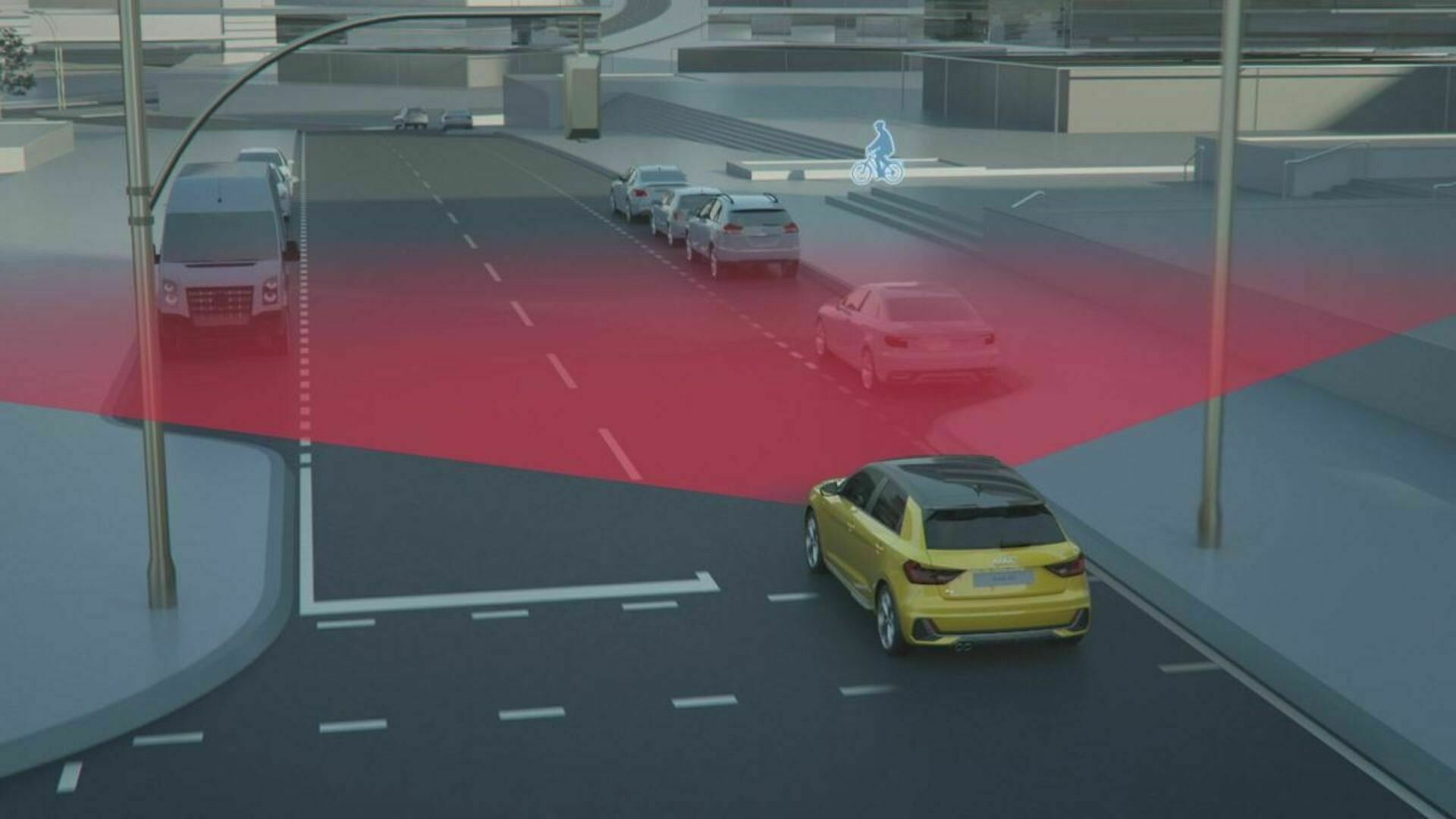 Audi A1 Sportback Fahrerassistenzsysteme (Animation)