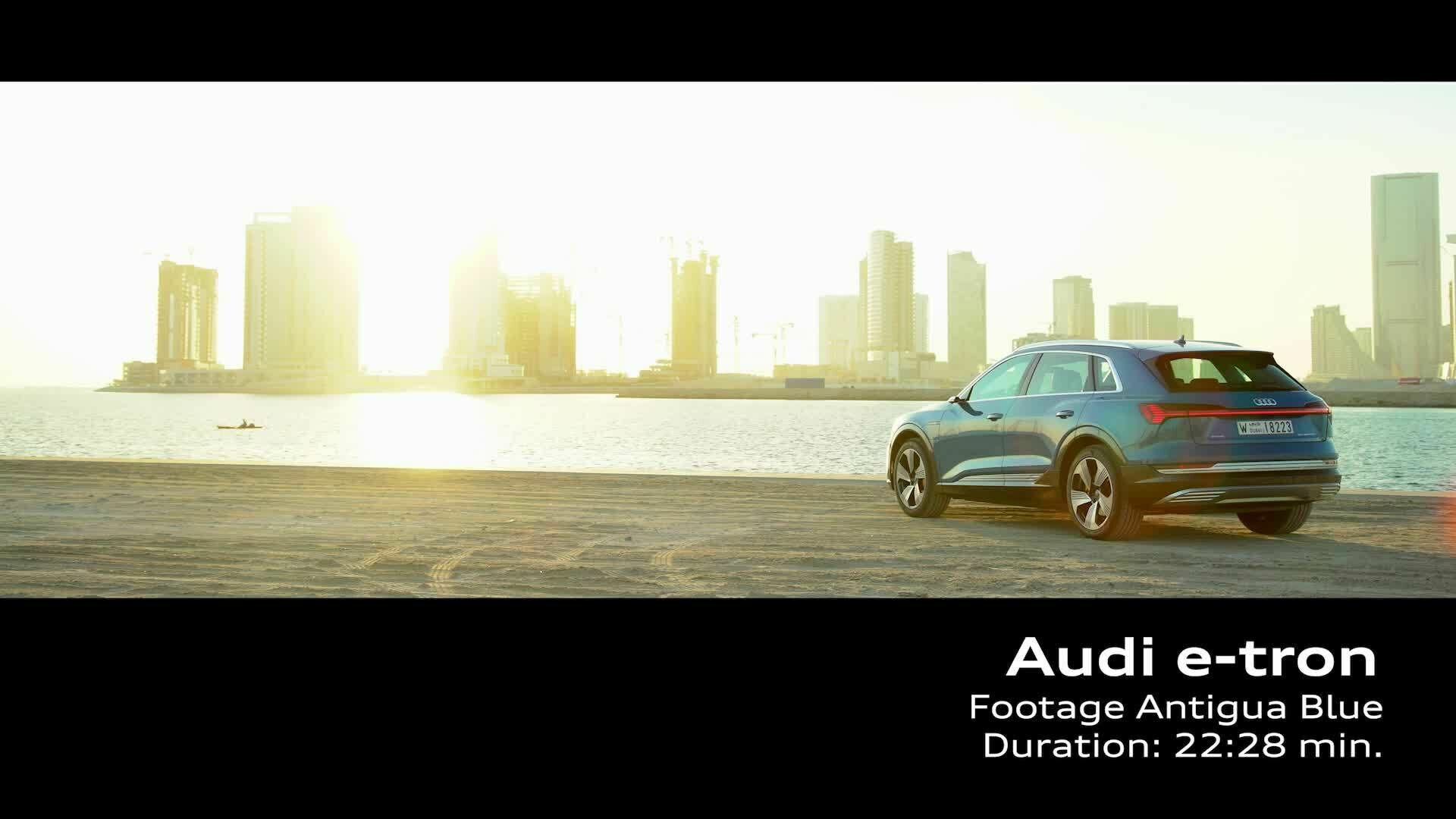 Audi e-tron Antigua Blau (Footage)