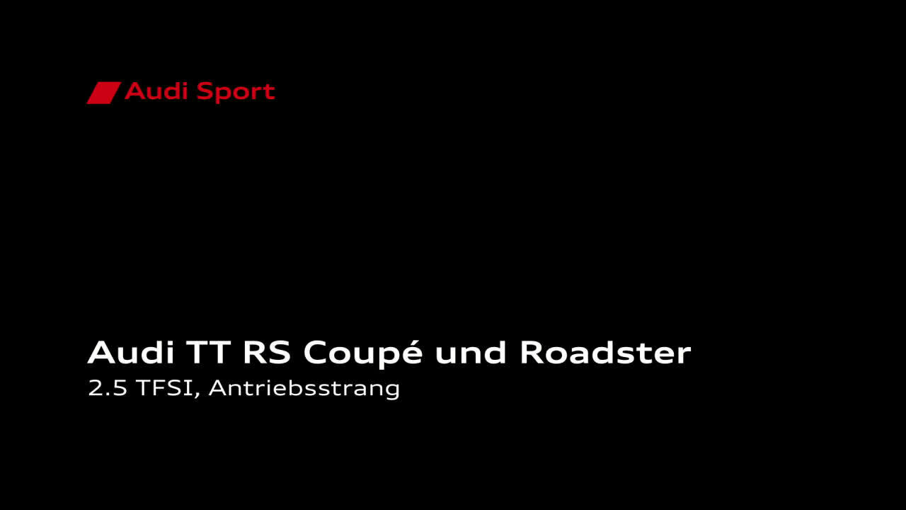 Audi TT RS Animation Antriebsstrang 2019 DE