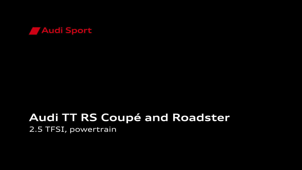 Audi TT RS Animation powertrain 2019 EN