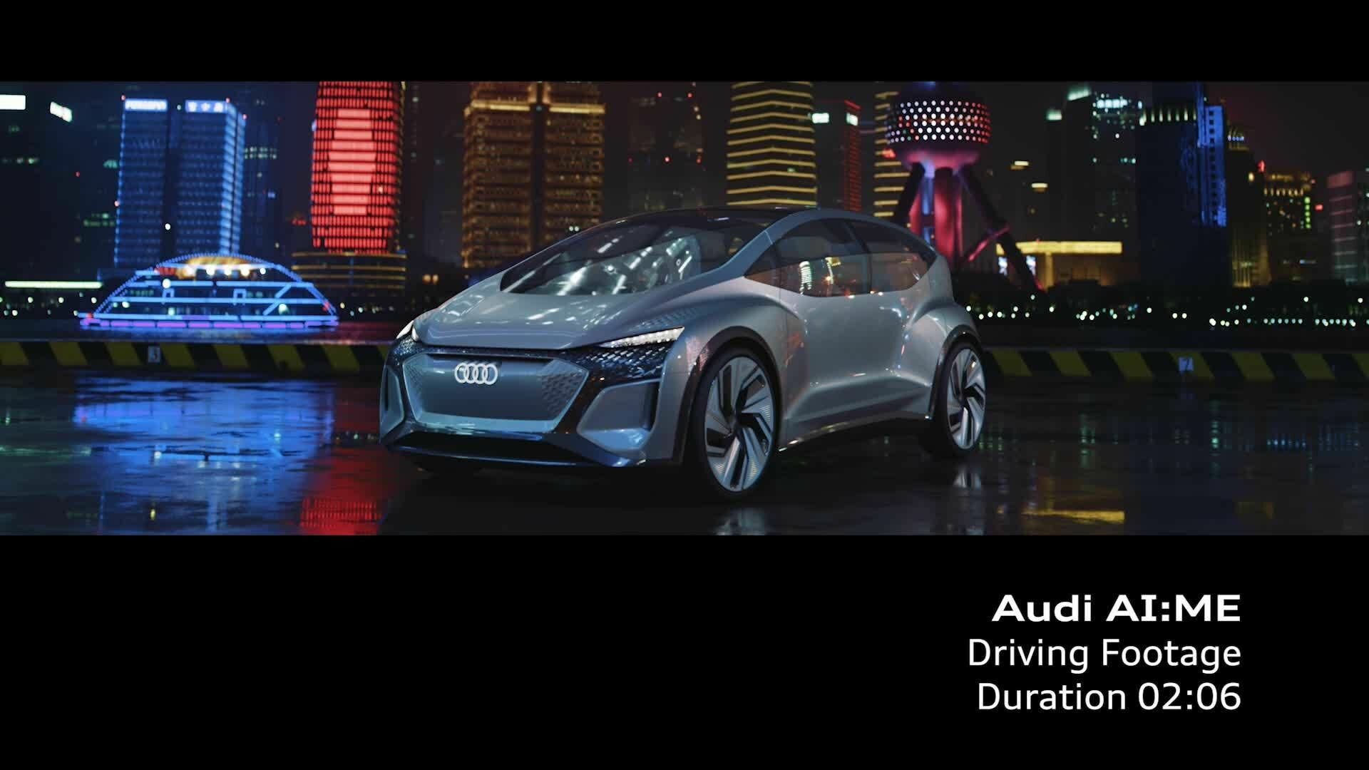 The showcar Audi AI:ME (driving footage)