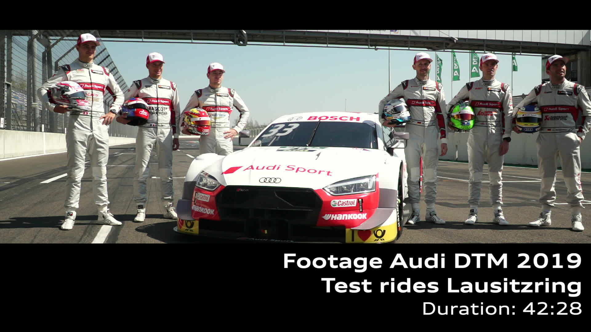 DTM test rides Lausitzring (footage)