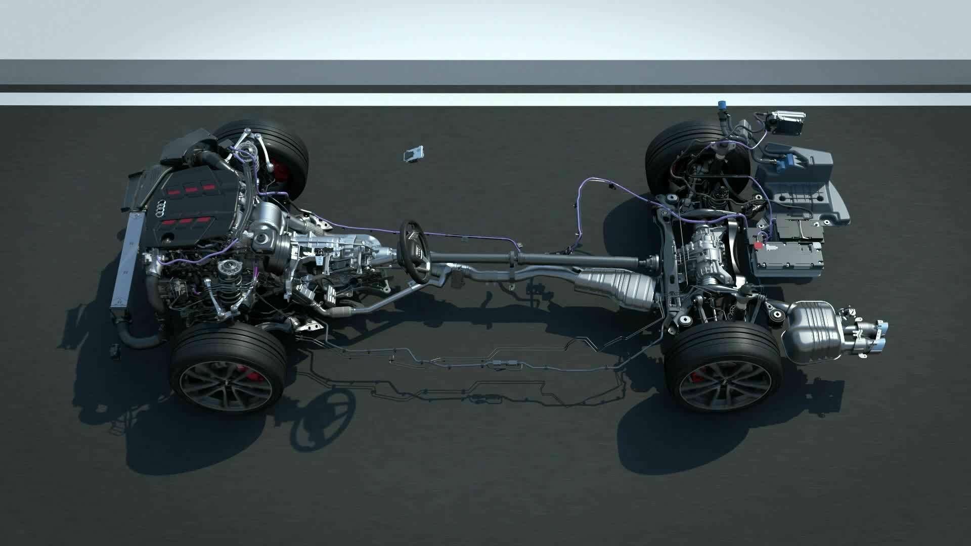 Audi A4 revue technique automobile Assistant de freinage Châssis