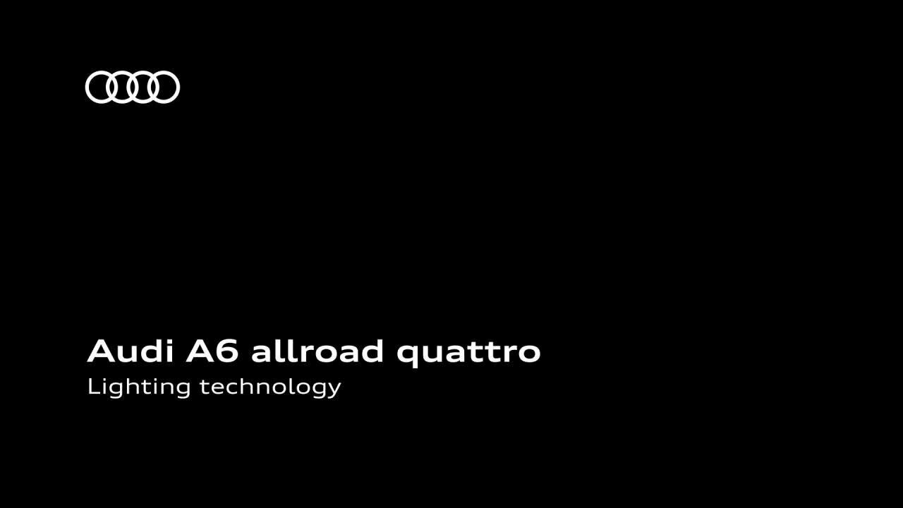 [NEU] Animation Audi A6 allroad quattro lighting technology EN