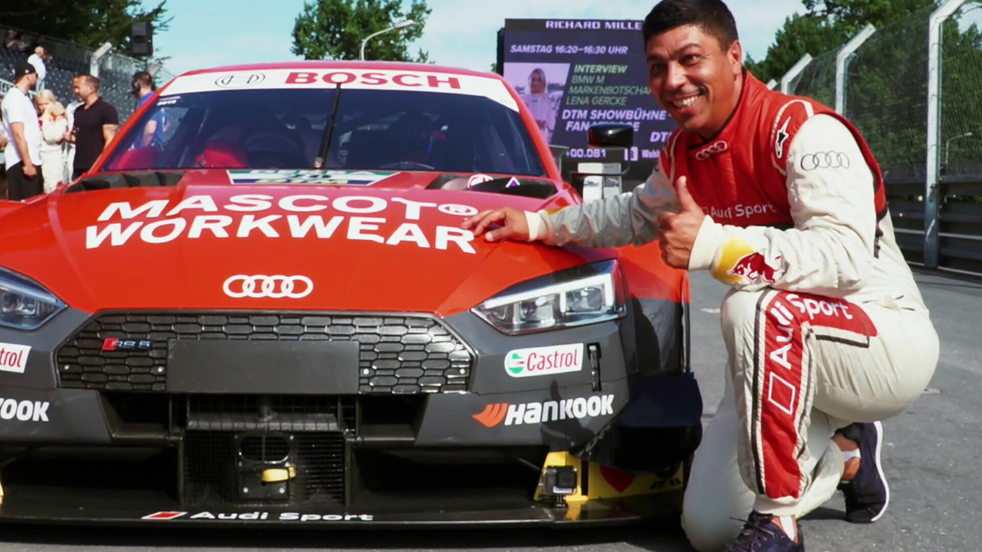Giovane Élber visits Audi at DTM home round
