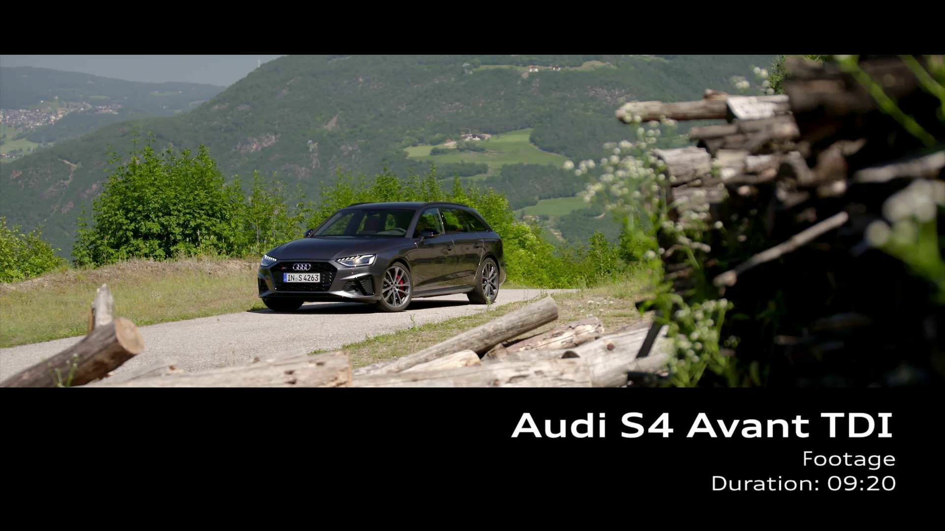 Audi S4 Avant TDI Daytona Grey (footage)