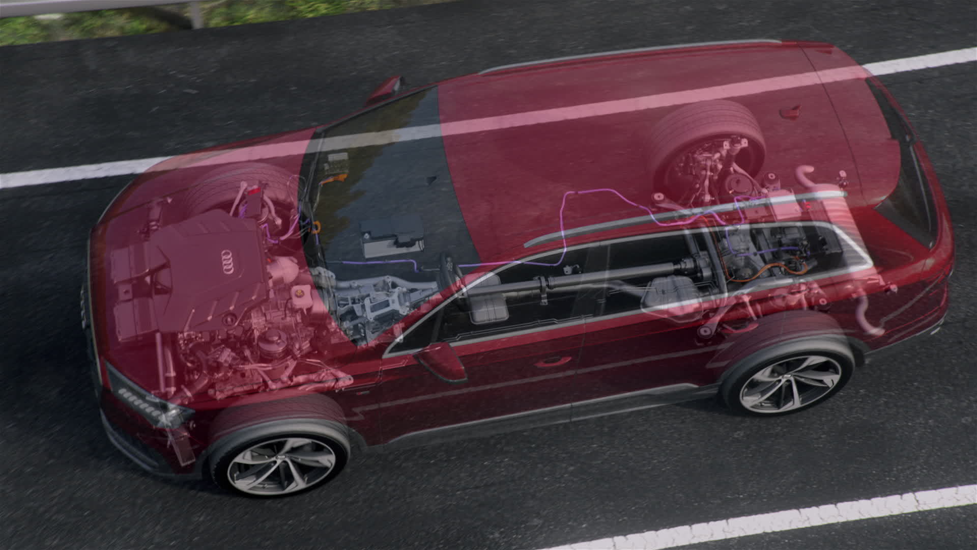 Audi Q7 48 V mild-hybrid system (animation), Video