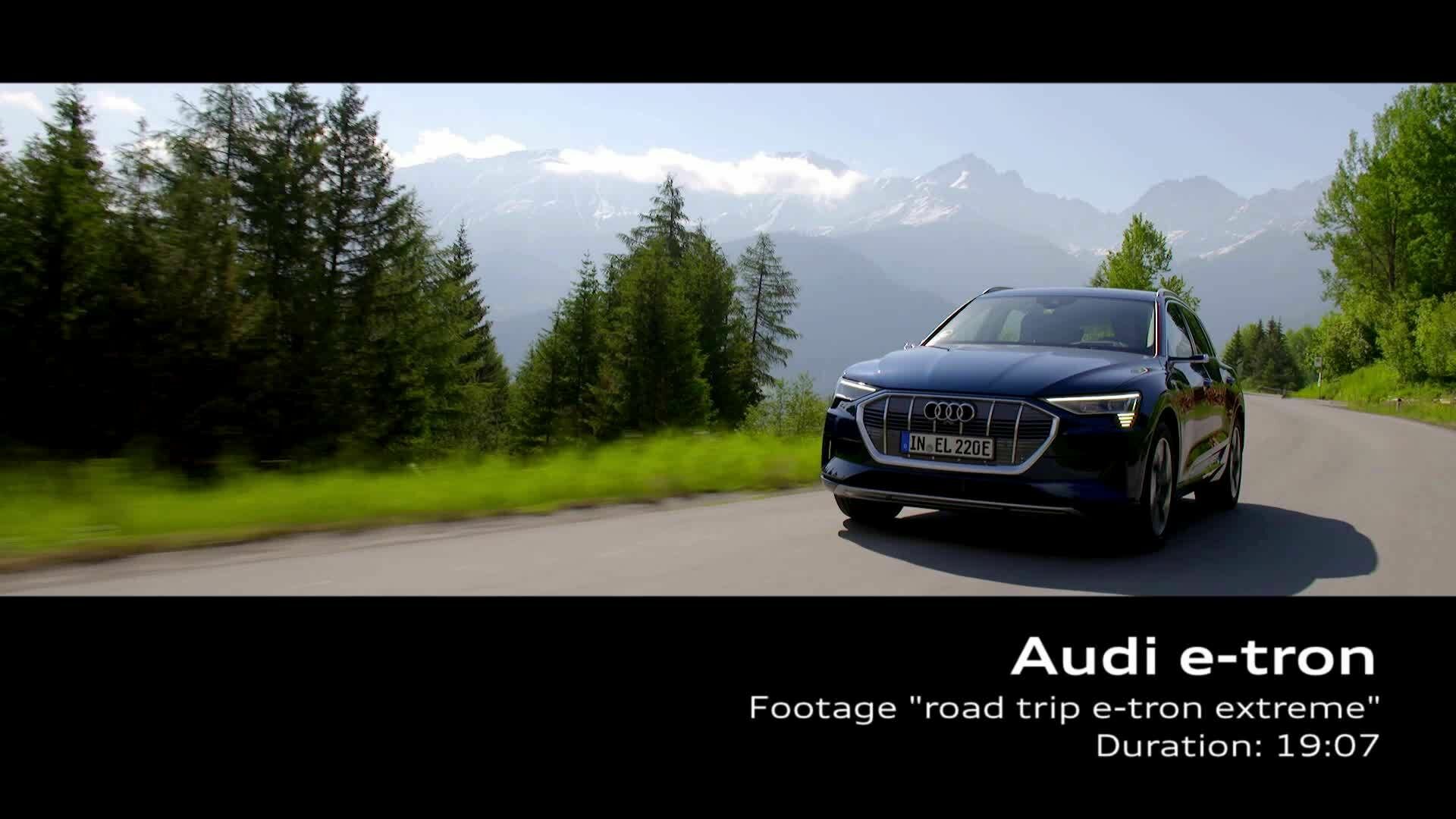 Audi e-tron on tour (Footage)