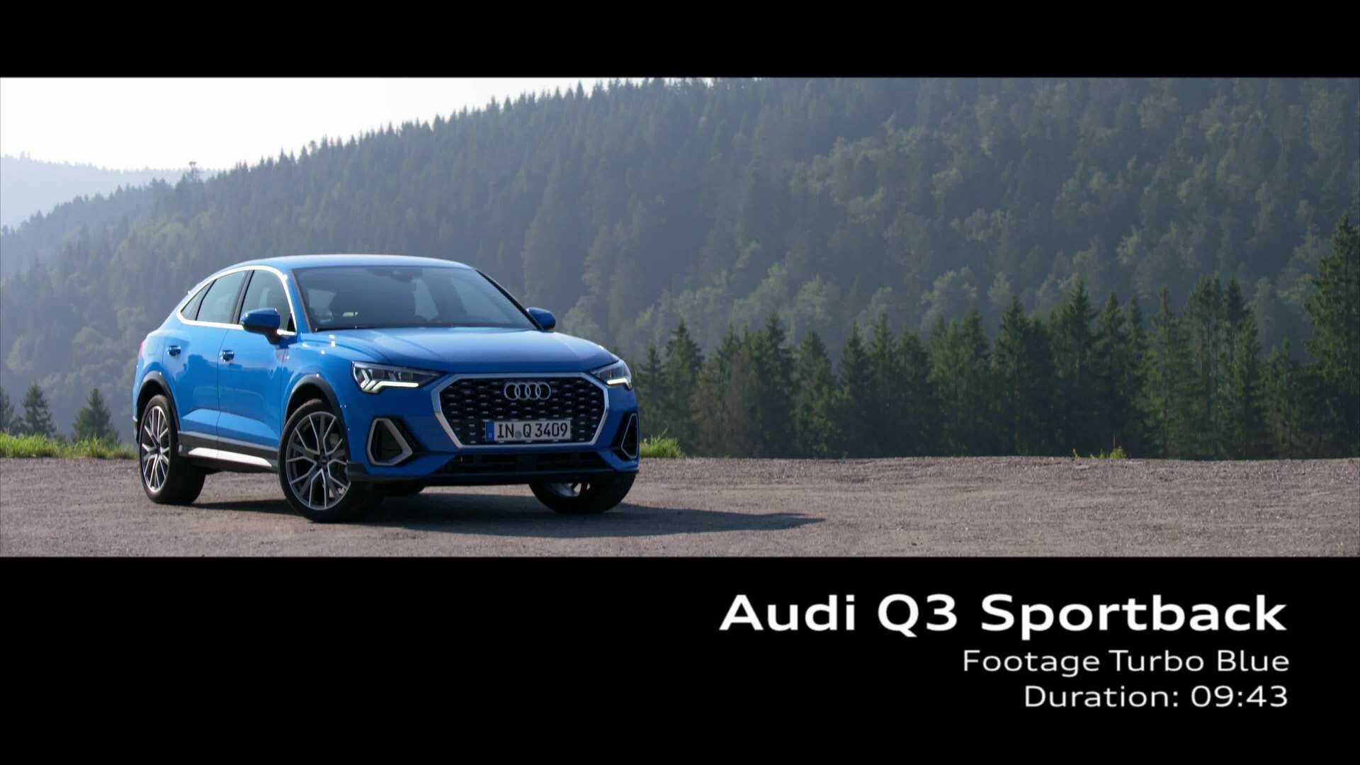 Audi Q3 Sportback Turboblau (Footage)