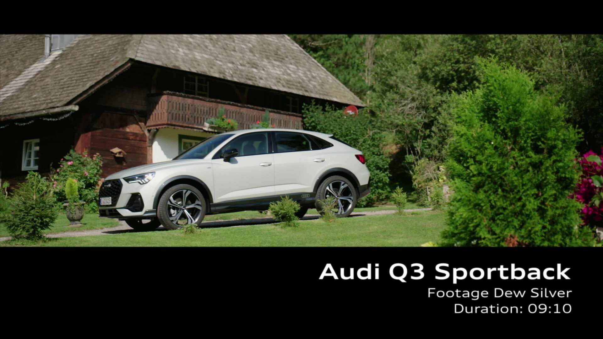 Audi Q3 Sportback Tausilber (Footage)