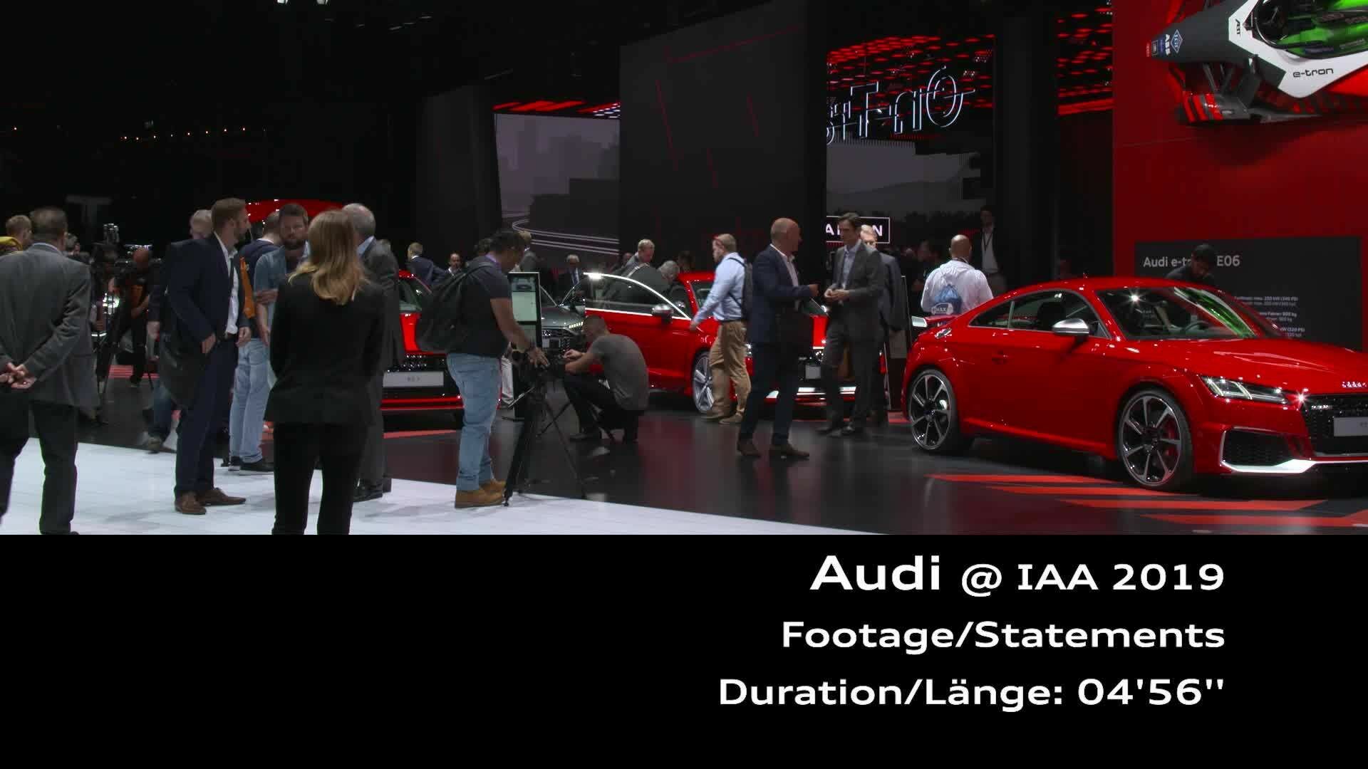Audi at the IAA Frankfurt (Footage)
