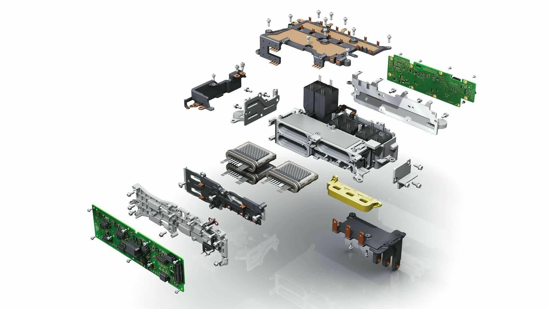 Audi e-tron Power electronics e-engine (animation)