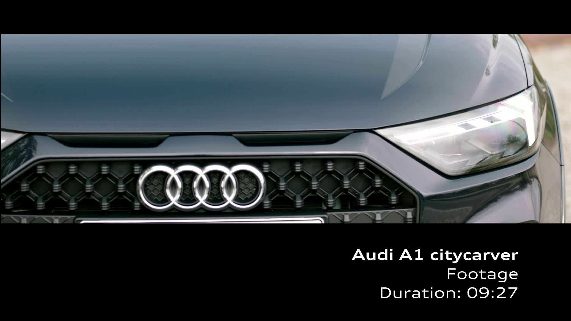 Audi A1 citycarver (Footage) blau