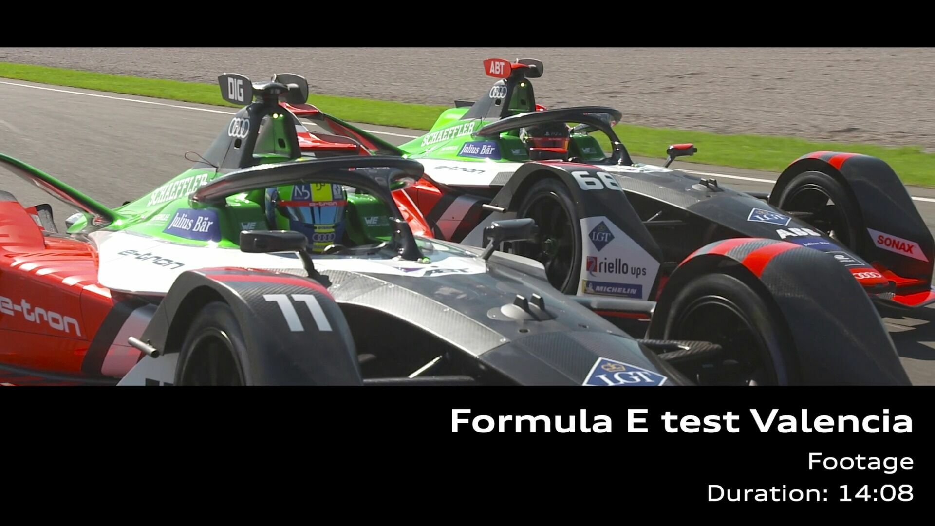 Test für die Formel-E-Saison 6 in Valencia (Footage)