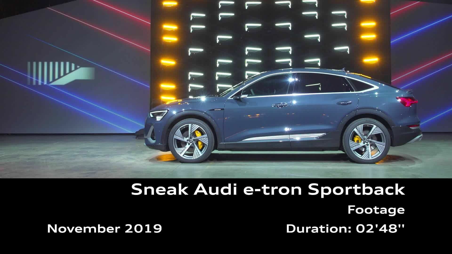 Footage: Sneak Preview des  Audi e-tron Sportback