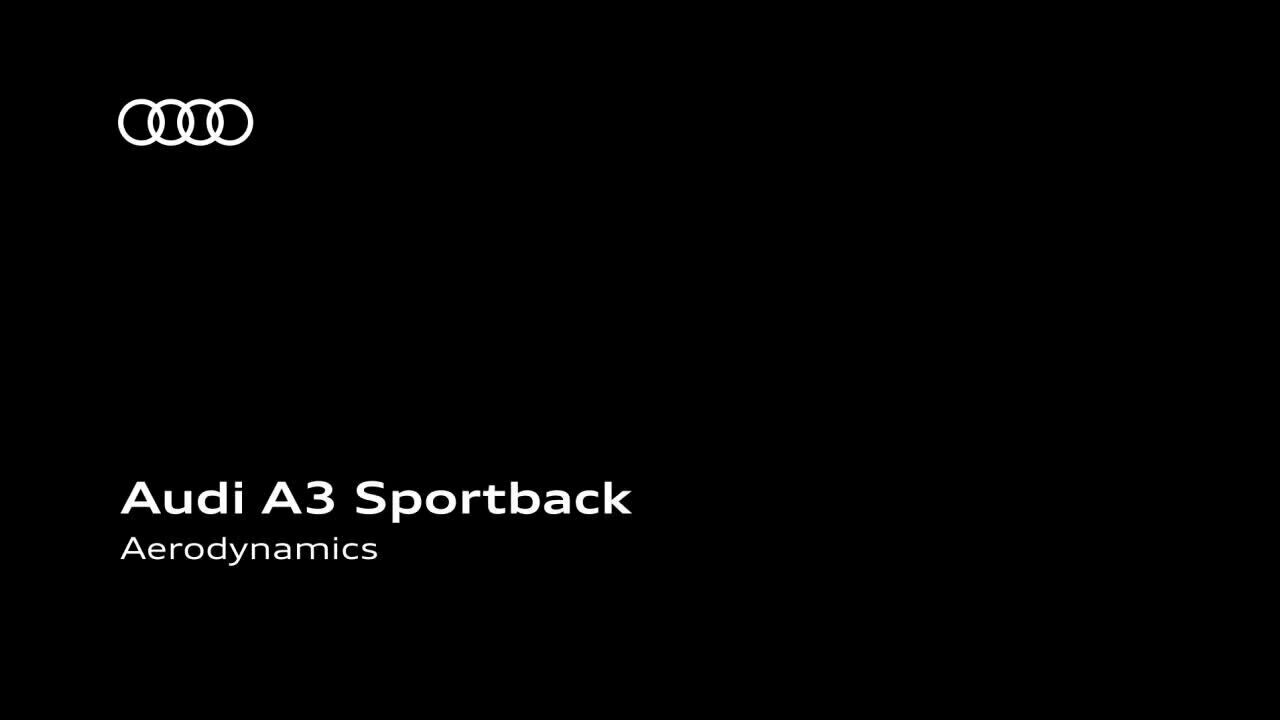 Animation Audi A3 Sportback Aerodynamics EN