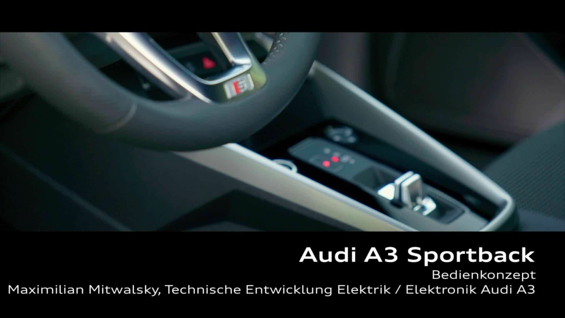 Footage: Audi A3 Sportback – Bedienkonzept