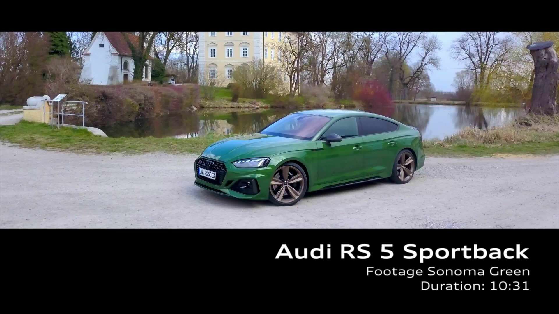 Footage: Audi RS 5 Sportback Sonomagrün