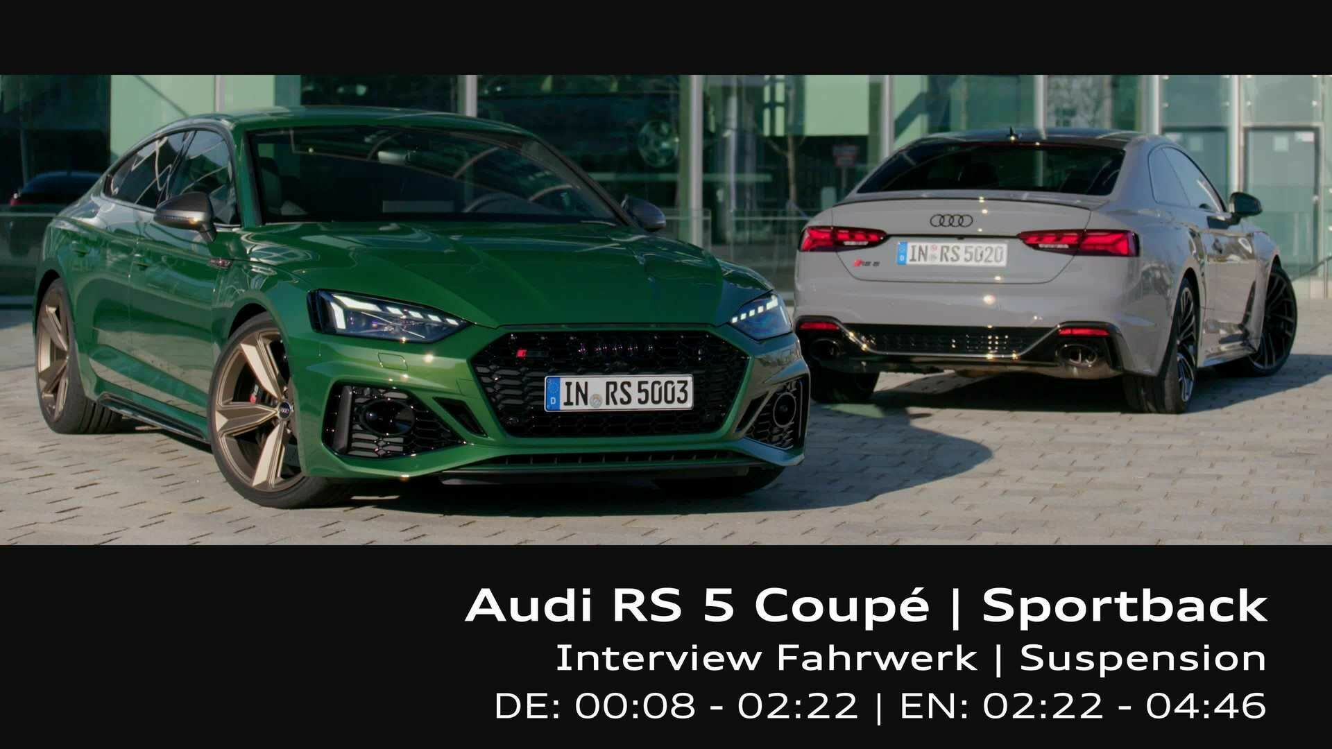 Footage: Audi RS 5 – Fahrwerk