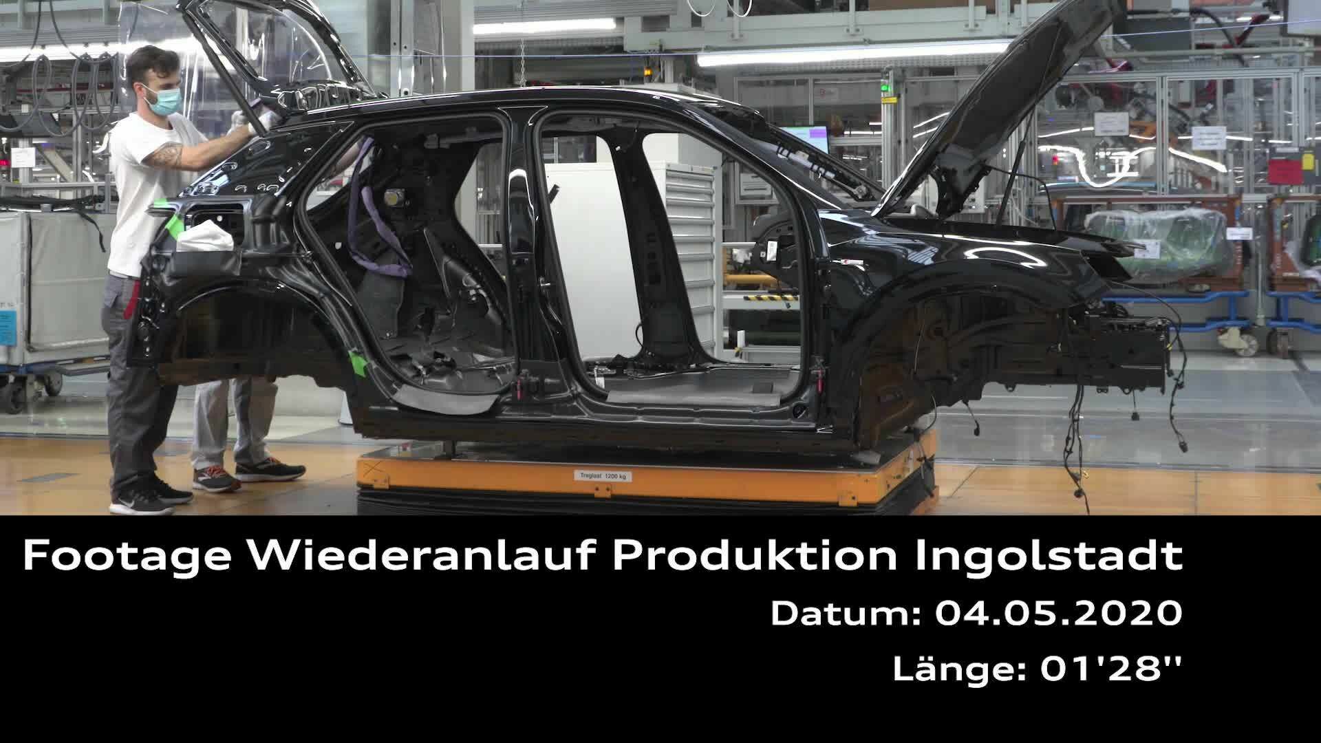 Footage: Wiederanlauf Produktion Ingolstadt
