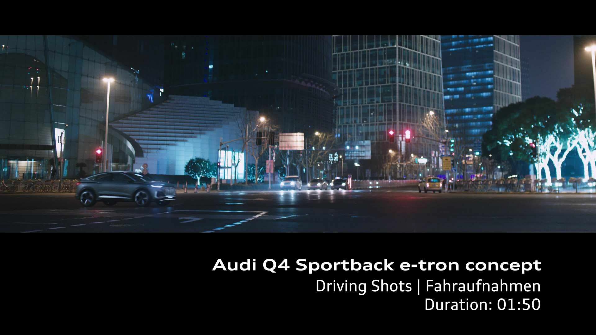 Footage: Audi Q4 Sportback e-tron Fahrszenen