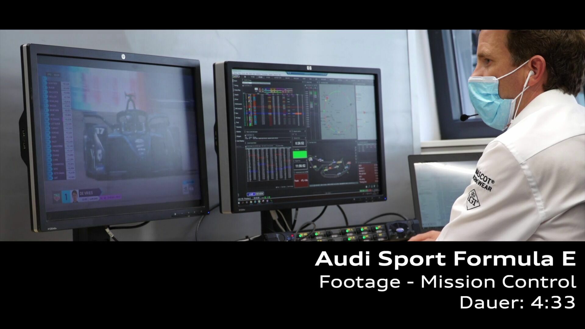 Footage: Audi Sport Formel E Mission Control Neuburg