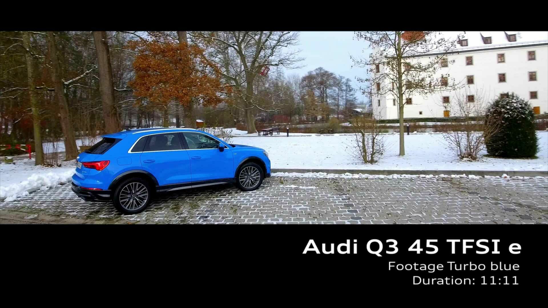 Footage: Audi Q3 TFSI e Turboblau