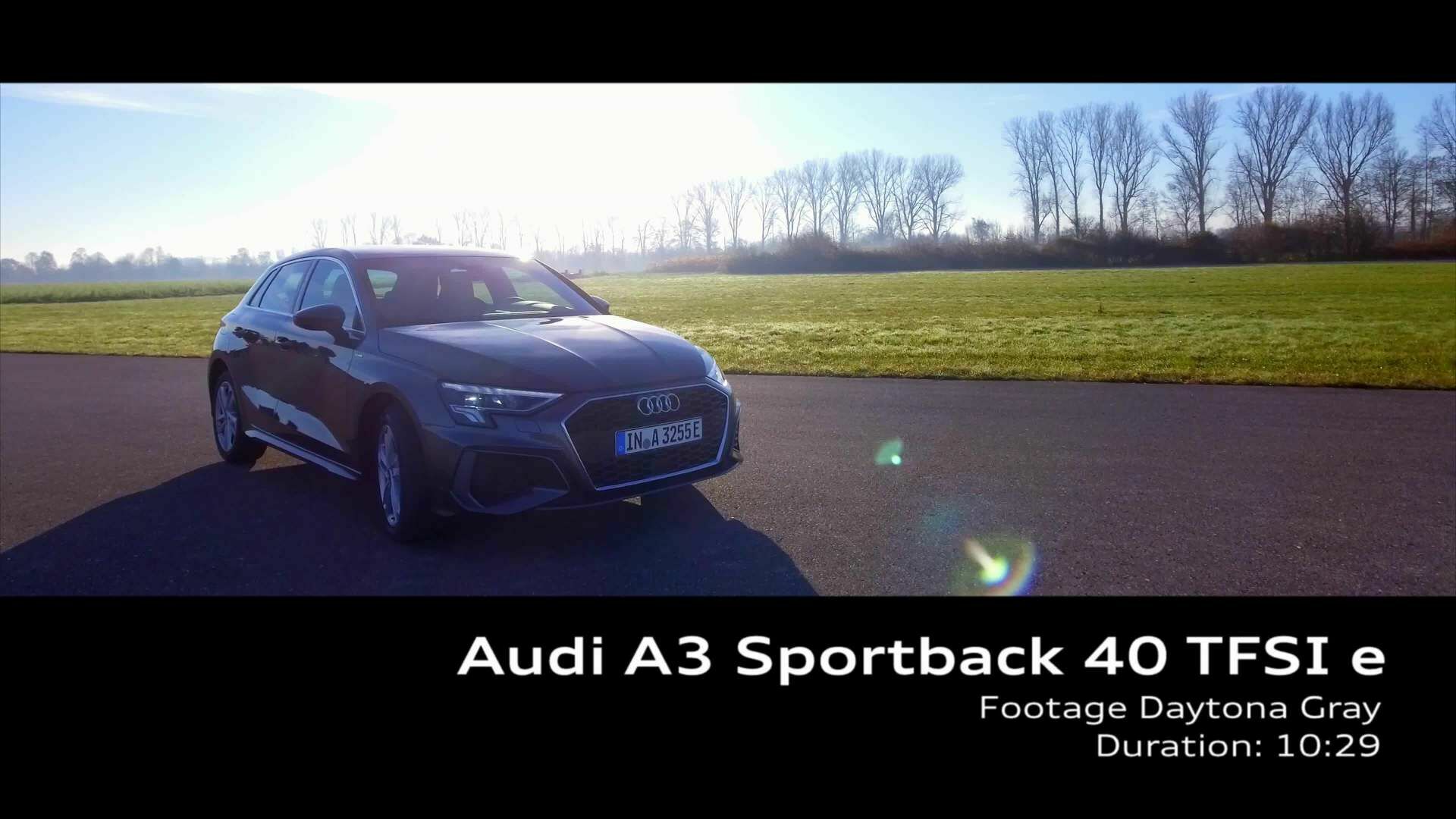 Footage: Audi A3 Sportback TFSI e Daytona Gray
